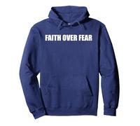 La Foi Prime sur la Peur Sweat à Capuche, Unisexe pour Adultes, Bleu Marine, XL