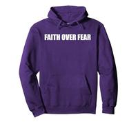 La Foi Prime sur la Peur Sweat à Capuche, Unisexe pour Adultes, Violet, L