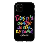 La Foi Religieuse de Dios Esta Dentro De Ella No Caera Cristianos Coque pour iPhone 11
