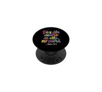 La Foi Religieuse de Dios Esta Dentro De Ella No Caera Cristianos PopSockets PopGrip Adhésif