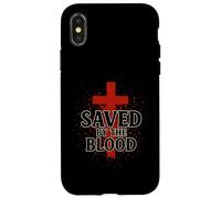 La foi sauvée par les éclaboussures de sang Religious Gospel Spiritual Coque pour iPhone X/XS
