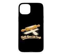 La Foi s'élève comme de la pâte dans la pâtisserie chrétienne Coque pour iPhone 15 Plus