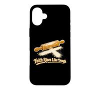 La Foi s'élève comme de la pâte dans la pâtisserie chrétienne Coque pour iPhone 16 Plus