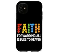 La Foi transmet Toutes Les Questions au Paradis | Art chrétien Coque pour iPhone 11