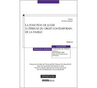 LA FONCTION DE JUGER À L'ÉPREUVE DU DROIT CONTEMPORAIN DE LA FAMILLE: PREMIER PRIX DE THÈSE DE L'UNIVERSITÉ PAUL CÉZANNE (AIX-MARSEILLE III) ET PRIX D (43)