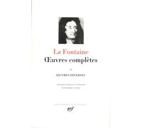 Jean de La Fontaine – Œuvres complètes, tome 2 : Œuvres diverses – Gallimard – Relié