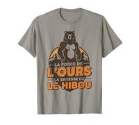 La Force de l'ours la Sagesse du Hibou - Nature Vintage T-Shirt