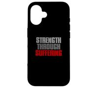 LA Force par LA Souffrance Résilient Fort Inspirant Coque pour iPhone 16