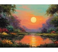 La ForêT du Soleil Couchant, Puzzle 1000 Pieces Adultes YHPGL5-552 | Impossible Puzzle Classique, Difficile Défi Puzzles, Jeux Éducatif Familiaux, pour Jeux Anti-Stress, Décoration Murale Cadeau