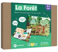 La Forêt - Kit Pandacraft 3-7 ans: Réalise ton poster géant 3D d'une forêt !