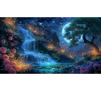 La forêt Magique Puzzle 1000 Pieces Cadeau Unique Jeu éduchatif défi Jouet de qualité supérieure Peinture Art pour Adultes et Enfants 38x52cm/1000pcs