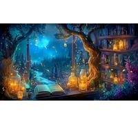 La forêt Magique Puzzle 1000 Pieces Cadeau Unique Jeu éduchatif défi Jouet de qualité supérieure Peinture Art pour Adultes et Enfants 75x50cm/1000pcs