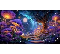 La forêt Magique Puzzles 1000 Pieces Cadeau Unique Jeu éduchatif Challenge Toy de qualité supérieure Peinture Art pour Adultes et Enfants 38x26cm/1000pcs