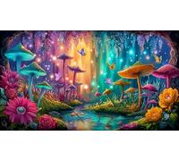 La forêt Magique Puzzles 1000 pièces Cadeau Unique Jeu éduchatif défi Jouet de qualité supérieure Peinture Art pour Adultes et Enfants à partir de 12 Ans 75x50cm/1000pcs