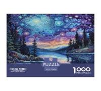 La forêt Van Gogh Puzzle Adulte 1000 Pièces Puzzles 3D Abstrait Bricolage Moderne Art Mural Cadeau Unique Home Decor 1000pcs (75x50cm)