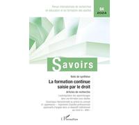 La formation continue saisie par le droit: 642024