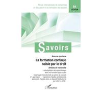 La formation continue saisie par le droit: 642024