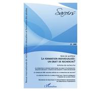 La formation individualisée: un objet de recherche ? Numéro 21 - Cédric Frétigné - L'harmattan - broché - Revue