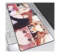 La Forme de la Voix, A 900x400mm Tapis de Souris XXL Multifonction Gaming Mousepad XXL Grand sous Main, Anime Souris 3mm Bureau Anti-Glissant Surface Texturée pour Ordinateur