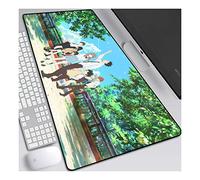 La Forme de la Voix, H 900x400mm Tapis de Souris XXL Multifonction Gaming Mousepad XXL Grand sous Main, Anime Souris 3mm Bureau Anti-Glissant Surface Texturée pour Ordinateur