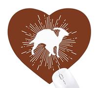 la forme du corps de coin de solidarité Jeux de tapis de souris en forme de coeur