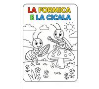 La Formica e la Cicala: una favola da colorare