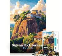 La forteresse rocheuse de Sigiriya, Puzzle de 1000 pièces pour Adultes, Jeu d'exercice Mental, Divertissement Doux, Assemblage, Cadeau saisonnier 38x52cm