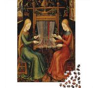 La Fortune Assise sur Un métier à Tisser Cadeau Unique Décoration Intérieure Style médiéval Jeu Éducatif Challenge Toy Adultes & Enfants des 14 Ans 70x50cm/1000pcs