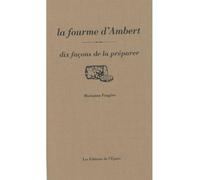 La fourme d'Ambert - Marianne Fougère - L'epure - broché - Guide
