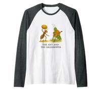 La Fourmi et la Sauterelle Classique Fable d'Ésope Manche Raglan