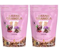 La Fourmi - Grand Granola Tonik - Granola chocolat espresso, canneberges séchées, cacao, flocons d’avoine - 84% d’ingrédients bio - naturel - granola bio (Lot de 2)