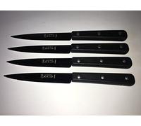 La Fourmi Lot de 4 Couteaux Manche ABS Noir Lame INOX 10 cm