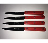 La Fourmi Lot de 4 Couteaux Manche ABS Rouge Lame INOX 10 cm