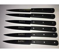 La Fourmi Lot de 6 Couteaux Manche ABS Noir