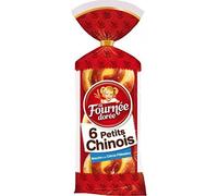 La Fournée Dorée 6 Petits Chinois Brioche à la Crème Pâtissière 300g (lot de 4)