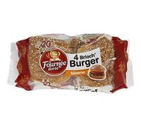 La Fournée Dorée Brioch' Burger sésame - Les 4 pains de 62, 50g