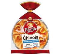 LA FOURNEE DOREE - Brioche Chinois moelleuse à la crème pâtissière gourmande (600 g) - Le lot de 4