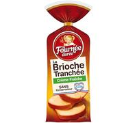La Fournée Dorée - Brioche Tranchée à la Crème Fraîche, Douce et Moelleuse, 500g - Un Délicieux Pêché Mignon de l'Epicerie Sucrée. - Le Lot De 4