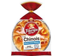 La Fournée Dorée - Chinois à la Crème Pâtissière 600G - Pâtisserie Moelleuse pour les Gourmands - Délicieuse Brioche aux saveurs sucrées - Paquet de 600.0 g - Le Lot De 4