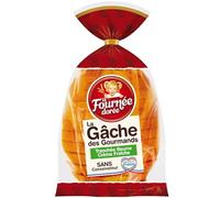 LA FOURNEE DOREE - Gâche Tranchée Moelleuse au Beurre et Crème Fraîche, Saveur Authentique (450g) - Lot de 4 - vendu par Lot