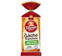 La Fournée Dorée - Gâche Tranchée Traditionnelle, Gourmande et Moelleuse, 500g - Lot De 4