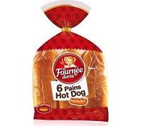 La Fournée Dorée Pains Hot Dog - Le sachet de 6 pains - 270 g