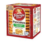 LA FOURNEE DOREE - Pancakes Moelleux et Gourmands, Saveur Traditionnelle pour un Petit-Déjeuner Réussi (350g) - Le lot de 4