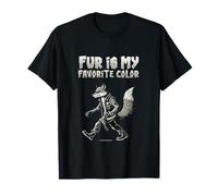 La Fourrure Est Ma Couleur Préférée. Personnage De Renard T-Shirt