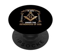 La fraternité des Hommes sous la paternité de Dieu maçonnique PopSockets PopGrip Adhésif