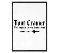 La French Touch Affiche Kaamelott Tout cramer - Made In France - Tableau décoration murale - Cadeau Film et Série Kaamelott original rigolo (A3 (29,7 x 42 cm), Sans cadre)
