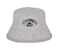 La French Touch Bob PÉtanque Addict - Imprimé en France - Cadeau Pétanque Original Rigolo (Gris, l)