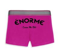 La French Touch Boxer Homme Humour Enorme comme ma Bite - Imprimé en France - Caleçon Homme Drole et Rigolo - Cadeau Humour Anniversaire Original (Rose, 2XL)