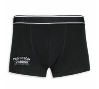 La French Touch Boxer Homme Humour Pas Besoin d'abdos avec Un Paquet pareil - Imprimé en France - Caleçon Homme Drole et Rigolo - Cadeau Humour Anniversaire Original (Noir, S)