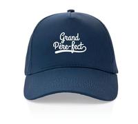 La French Touch Casquette Grand PÈre-FECT - Imprimé en France - Cadeau Papy Original Rigolo (Bleu Marine)
